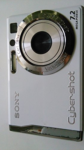 Sony Cybershot DSC-W80 Digital Camera 7.2 Megapixel with 3x Optical Zoom and 2.5-Inch Display Silver (Renewed)