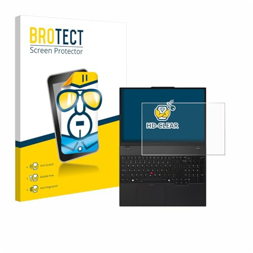 BROTECT Schutzfolie für Lenovo ThinkPad T16 Gen 4 | Transparenter Displayschutz Made in Germany Klare Displayschutz-Folie Clear Einfache Montage Case-Friendly Displayfolie