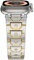 dongriuk Cinturino in acciaio inossidabile per Apple Watch Ultra 2, cinturino in metallo per iWatch serie 10/9/8/7/6/5/4/SE, bracciale regolabile(Silver gold,38mm 40mm 41mm)