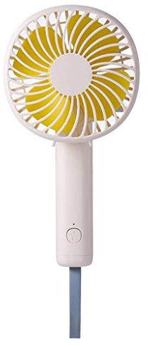 THINCAN Electric fan,Portable USB Desk Fan Handheld Fan Adjustable Small Cooling Fan for Travel, Office, Commute