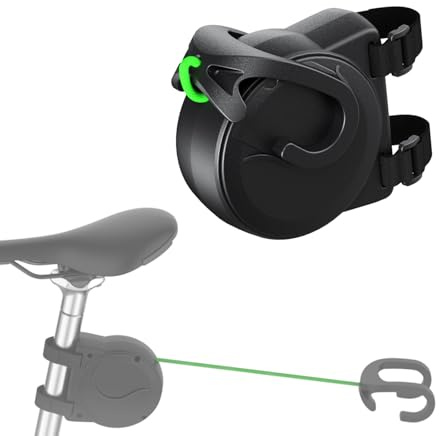 FOVNOT Retractable Bike Tow Rope - 8.2ft/2.5M Leash for Pulling Kids, Mountain & E-Bikes, 220lbs/100kg Capacity, Portable Outdoor Riding Gear