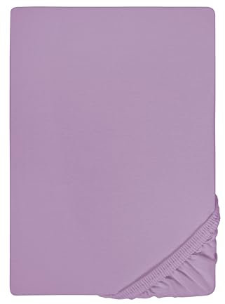 biberna Feinjersey-Spannbetttuch 0077144 Viola 1x 90x190 cm - 100x200 cm