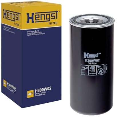 HENGST - Ölfilter H300W02 - Öl-Anschraubfilter für KFZ | Hochwertiger Motorölfilter für KFZ mit Otto- oder Dieselmotor - Robuster Ölfilter mit hoher Schmutzaufnahmefähigkeit