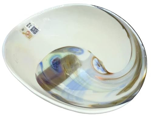 YALOS Murano Collection Fossili Pieghetta Ø mm 180 x mm 140 Vetro di Murano Made in Italy