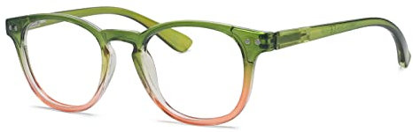 Eyekepper Fashion Readers Womens Reading Glasses (Green-Pink Frame, +2.50)