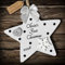 Multi-Colour Personalised Baby's First 1st Christmas Bauble Star tree decoration gift wooden hanging ornament keepsake for boy or girl (White #5)