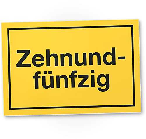 DankeDir! 60 Jahre - Zehnundfünfzig Schild - Geschenk 60. Geburtstag Geschenkidee Geburtstagsgeschenk Sechzigsten Geburtstagsdeko Partydeko Party Zubehör Geburtstagskarte
