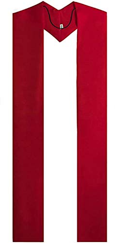 GraduatePro Klerus Gestohlen Stola Reversibel Priester Kirche Chor Priester Stahl Schärpe 239cm Rot