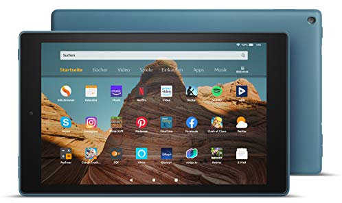 Amazon Fire HD 10-Tablet, Zertifiziert und generalüberholt, 64 GB, Dunkelblau – 10,1 Zoll großes Full HD-Display (1080p), Mit Werbung (vorherige Generation – 9.) |