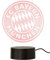FC Bayern München LED-Logo I Nachtlicht I Lampe I Rot I Fußball