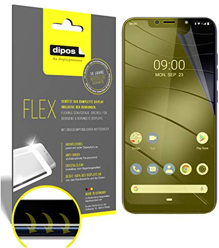 dipos I 2X Schutzfolie 100% kompatibel mit Gigaset GS195 LS Folie I Full Cover 3D Displayschutz-Folie