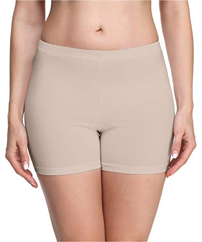 Merry Style Damen Shorts Radlerhose Unterhose Hotpants Kurze Hose Boxershorts aus Viskose MS10-283(Caffe Late,XXL)
