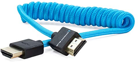 KONDOR BLUE Coiled Full HDMI To Full HDMI Cable 12 To 24-Inch - Blue