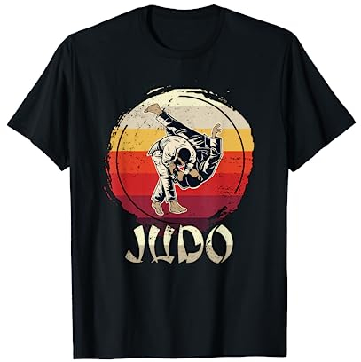 Judoka Sparring Geschenk Retro Judo T-Shirt
