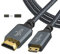 Twozoh Câble Mini HDMI vers HDMI 2M, Nylon tressé 4K Câble Mini HDMI C vers Full HDMI A, Supporte 3D Ethernet ARC 4K 60Hz 1080p