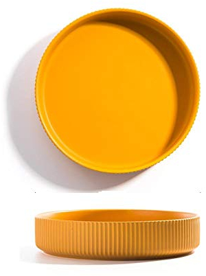 Bol de nouillesAssiette creuse de pâtes pour enfants, assiette steak, assiette western, ins Wind Home-Jaune - //// assiette profonde de 10 pouces