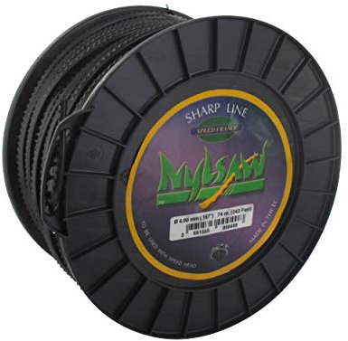 NYLSAW – Hilo de nailon – Ø 4,0 mm – 74 m – Alambre de alto rendimiento – Perfil en forma de hoja dentada – Corte neto y preciso – Eficaz en todo tipo de terreno
