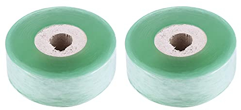 Jenngaoo Pfropfband Veredelungsband Pflanze Band Transparentes Dehnbare Pflanzenband Veredlungsbänder Feuchtigkeit Barriere Reparatur Band für Obstbäume und Gärten - 2CM x 328Fuß (2 Rolle)
