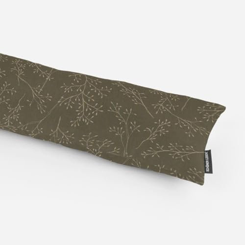 SCHÖNER LEBEN. Boudin de porte - Feuilles, vert, nature - Différentes tailles au choix : longueur 80 cm