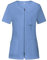 B-well Stella Kasacks Damen Pflege Kleidung Damen Schlupfjacke mit Reißverschluss Kasaks Altenpflege Damen, Kurzarm, 4 Taschen (Hellblau, M)