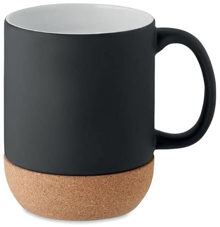 Becher mit Henkel, moderne Tasse für Tee und Kaffee, Premium Porzellan