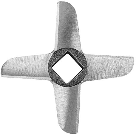 Dioche Meat Grinder Blades, Cross Shaped Professional Steel Kitchen Meat Grinder Blade Mincers Cutter Part (Number 22)