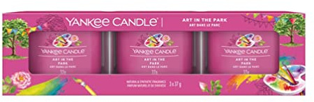 Yankee Candle Art In The Park 3 gefüllte Votivkerzen, Geschenkset