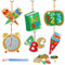 WEDNOK 6 Stück Einschulung Diamond Painting Kinder Schulanfang 5D Diamant Malerei Anhänger Schulbeginn Basteln Kinder Schlüsselanhänger Bastelset für Schulkind Schultaschen Schuleinführung