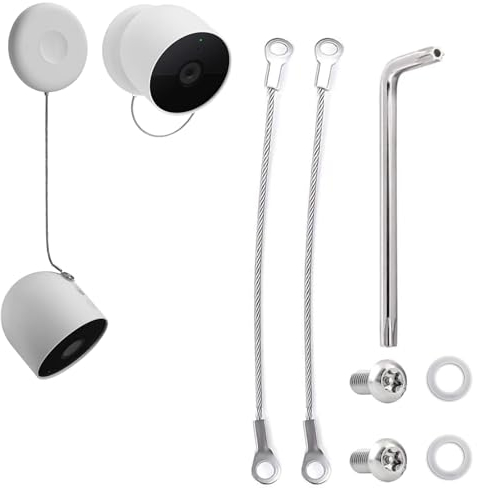 Arlo Kamera-Wandhalterung, Wandhalterung für Arlo Pro 4/Arlo Pro4 Spotlight/Arlo Pro 5S/Arlo Essential/Arlo Essential Spotlight/Arlo XL Spotlight/Arlo Pro 2, Arlo Kamerahalterung stabil, weiß, 2 Stück