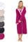 Blumtal Bademantel Damen Frottee in XL aus 100% Baumwolle - OEKO-TEX zert. Sauna Bademantel Damen Baumwolle aus Velour & Frottier- extra saugstarke Bathrobe Women - weicher Morgenmantel - Fuchsia/Pink