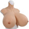 HUANQIN Silikon Brüste Realistisch Brustprothesen Künstliche Brüste Silikon Gefüllt Z Cup, Silicone Breast Forms Fake Boobs Breastplate, Realistische Silikon-gefälschte Falsche Brüste, Elfenbein