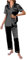 Ekouaer Ensembles de Pyjama Femme Satin Vêtements de Nuit Manches Courtes Deux pièces Femme Sexy Chic Pyjashort Été, Noir, S