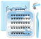 KevKev Self Adhesive Eyelashes 40pcs Pre Glued Individual Eyelashes No Glue Needed Self Adhesive Lashes Cluster Natural Look with Tweezers DIY Eyelash Extension Kit for Beginners (Misty, D-8-16mm)