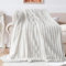 Kuscheldecke Kaninchen Plüsch Decke Super Soft Wohndecke Dick 540 G/M² Flanell Decke Couchdecke Warme Überwurfdecke Sofadecke Vielseitig Blanket Für Bett Sofa Schlafzimmer Büro Weiß 160 x 200cm