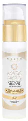 BOTAN Cosmetics – Nachtcreme Perfection – Anti-Aging und gesunder Glanzeffekt – Hyaluronsäure und aktives Retinol