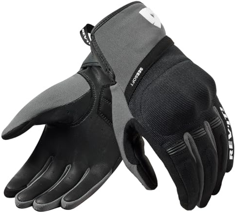REV'IT! Revit Mosca 2 Motorrad Handschuhe, schwarz/grau, L