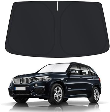 D-Lumina Parasol para Parabrisas para Accesorios B.MW X5 2014, Parasol para Parabrisas Delantero, Protector de Parabrisas de Coche contra los Rayos UV, Plegable y Portátil
