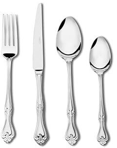 24 pcs Stainless Steel Cutlery Set for 6 People - Elegant Set for Daily Use and Special Occasions, Rust Resistant, Messer – Löffel – Dessertlöffel, Besteck aus Edelstahl (8)