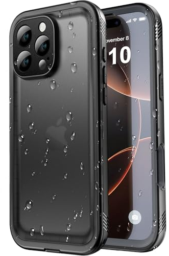 SPORTLINK for iPhone 16 Pro Max Waterproof Case - Shockproof Heavy Duty Front and Back Cover [Built in Screen/Camera Protector] 360 Full Body Protective [Dustproof][IP68 Underwater] Military Bumper
