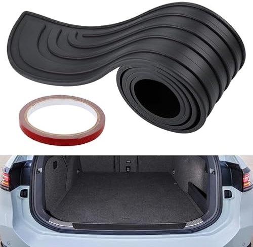 91x7cm Protector Parachoques Trasero,Protector De Goma para El Maletero,Cubierta Protectora De Goma Antiarañazos para Coche,Protector Paragolpes Trasero,Ajuste Mayoría De Coches.