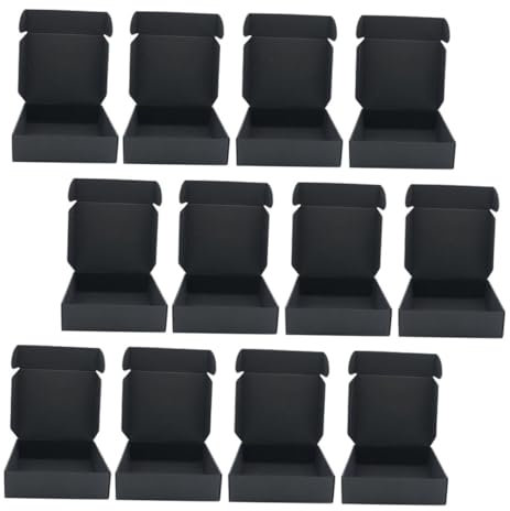 BCOATH Express Faltpapierbox 24 Stück Schwarz Aus Karton Stapelbar Platzsparend Für Versand Und Aufbewahrung Kleiner Gegenstände