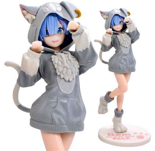 Re-m Figuren Statue,Re Zero Figuren, Starting Life in Another World, Re-m Action Figure, 8.2inch Anime-Kollektion, Puppe Desktop-Ornamente, Geschenke für Anime-Fans, Kinder