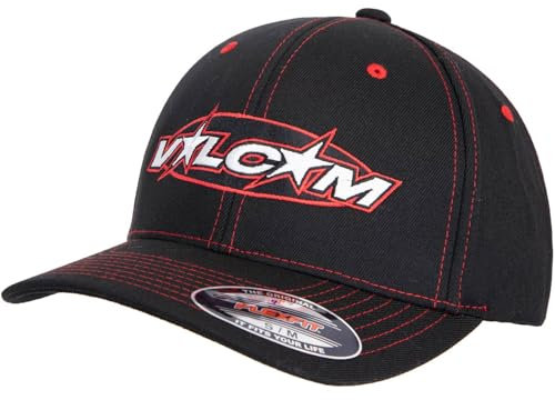 Volcom Hot Tune Flexfit Cap (Black, L/XL)
