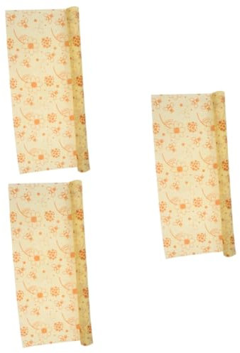 Healeved 3rollen Wiederverwendbare Bienenwachstücher Bio-Baumwolle Lebensmittelverpackung Und Frischhaltetuch Für Nachhaltige Aufbewahrung Küche Und