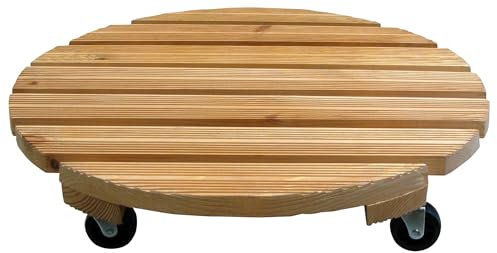 Dörner + Helmer Pflanzenroller Mammut XXL, Rund, 50cm Durchmesser, 100kg Tragkraft, Rutschhemmend, für Outdoor