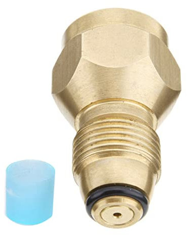 Levemolo 2pcs Outdoor Gas Tank Refill Adapter Brass Transfer Joint Propane Tank Conversion Head for Camping Gas Bottle Use