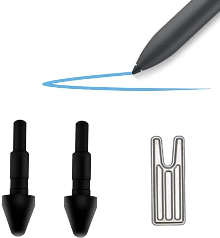 MAYDORHER Lot de 2 pointes de stylo actif de rechange pour Dell Premier PN7320a PN5122W PN9315A PN7522W, Lenovo Precision 2 (Tab P11/Pad Pro/Pad Plus/Yoga Pad Pro), Lenovo xiaoxin (2 pièces, 1 clip)