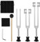 POFIBO Stimmgabel Set (128Hz/256Hz/512Hz) Neurologische Stimmgabel - Stimmgabel für Frequenztherapie, Stimmgabel therapie, Yoga und Meditation (mit Hammer)