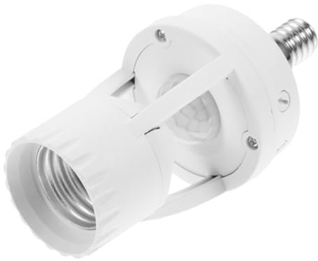 HOMSFOU Douille Infrarouge Avec Détecteur De Mouvement Adaptateur Vers Support Lampe Polyvalent Pour Couloir Et Escalier Installation Facile Économie Énergie Usage Domestique Et Profession