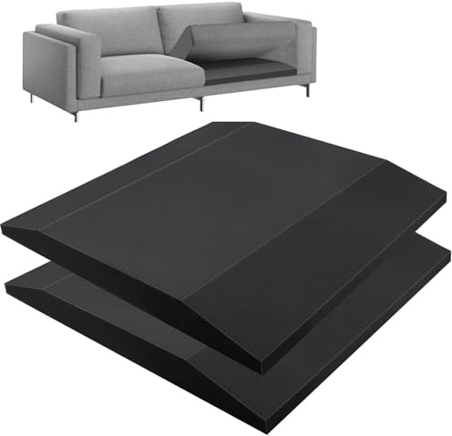 SuQurtom Sofakissenstütze, hochdichter Schaumstoff, Sitzkissen für schlaffe Sofa-Reparatur, Möbelstütze, Ersatz für Couch, Zweisitzer und Stuhl, 55 x 55 cm, 2 Stück